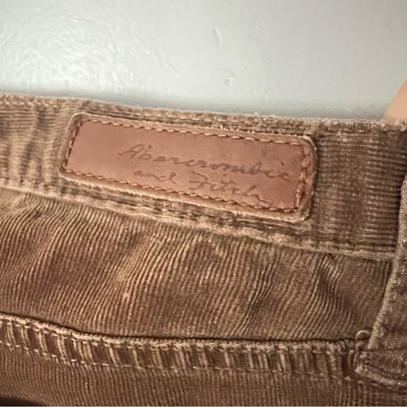 Vintage Abercrombie & Fitch Brown Corduroy Pants Low Rise Size 10 Straight Leg - Picture 9 of 13